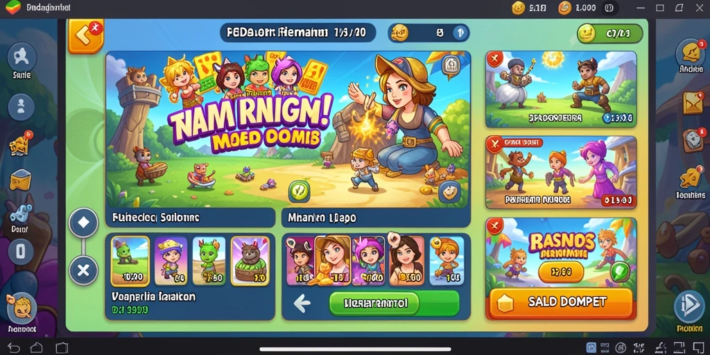 Efek suara yang menarik menambah keseruan bermain.