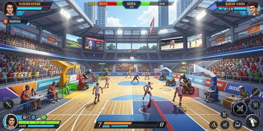 Aksi seru dalam game dengan grafis yang menawan.