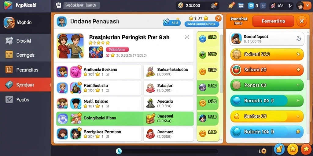 Challenge menarik di setiap level yang dimainkan.