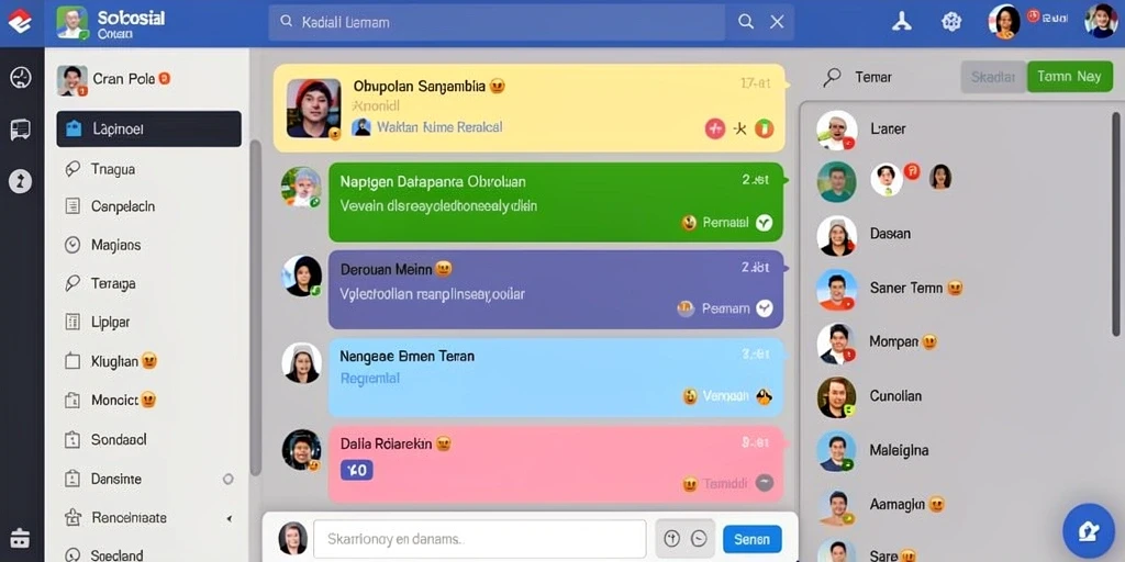 Screenshot memperlihatkan interaksi antar pemain dalam game.