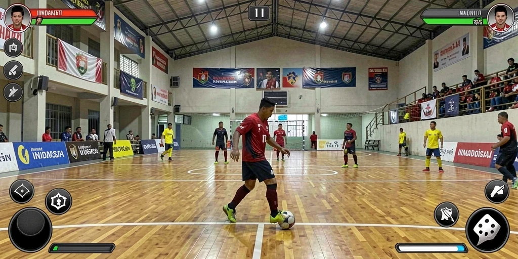 Grafis indah dalam setiap lokasi yang dijelajahi.