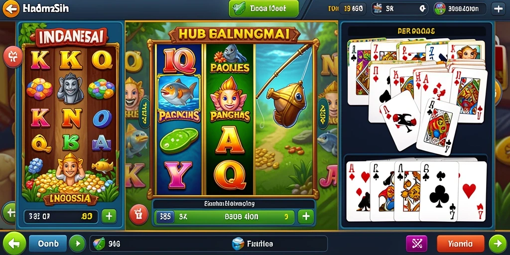 Tampak berbagai item dan power-up yang tersedia untuk pemain.
